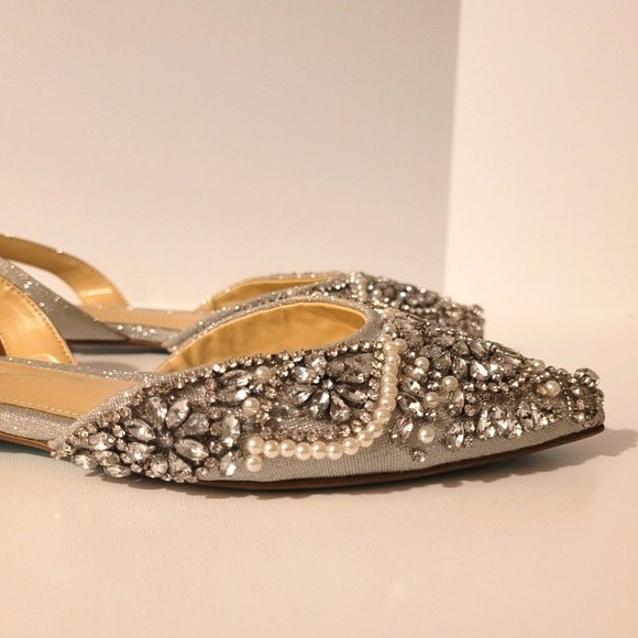 Betsey Johnson Women's Sb-Molly Ballet Flat, silver, size 5.5 - Picture 12 of 16